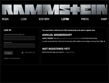 Tablet Screenshot of community.rammstein.de